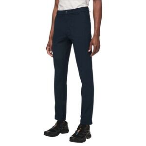 Lululemon Size 36 Commission Pant Classic Fit Men's Warpstreme Navy Pleated Work